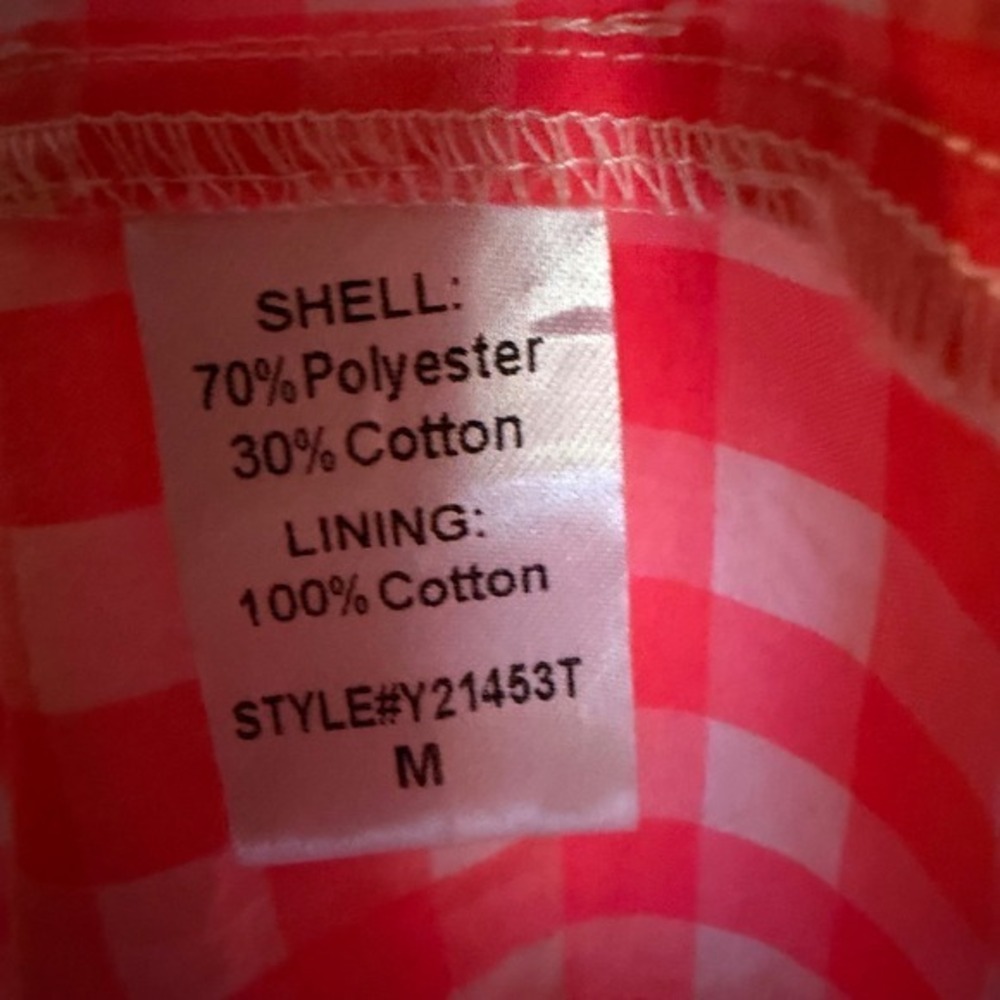Pomander Place Nellie Smocked Maxi Dress Electric Pink Gingham Tuckernuck M - Picture 7 of 8